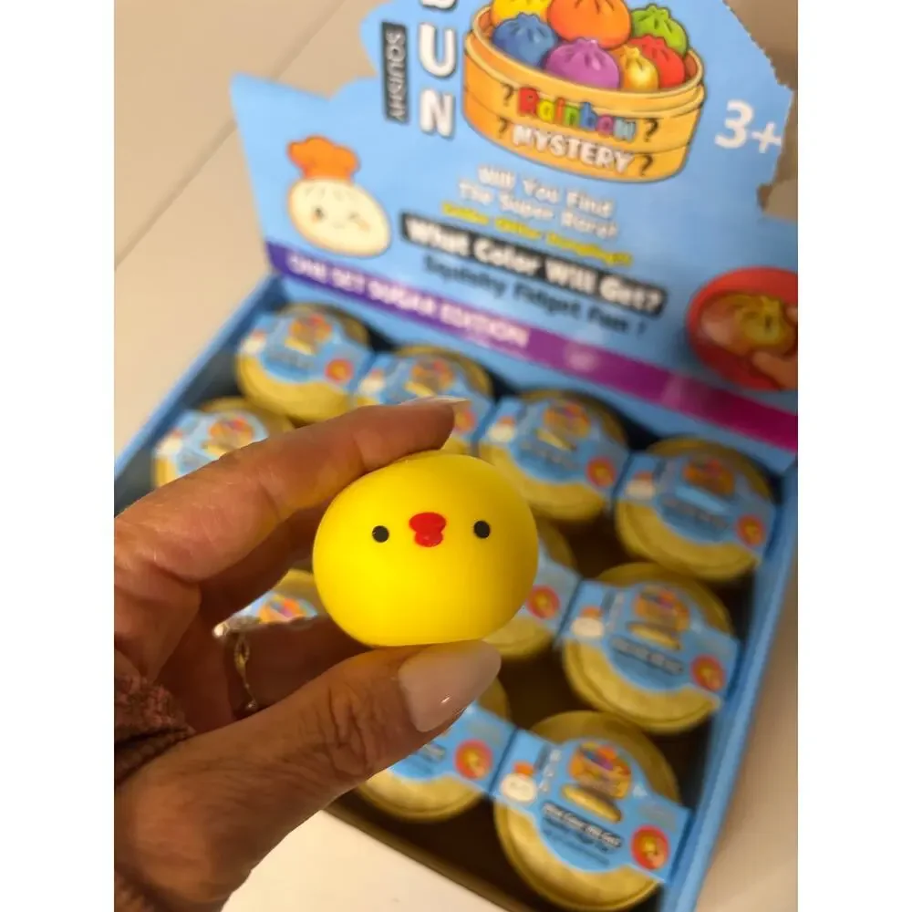 Case of 12 - different animal buns - dumpling squishies